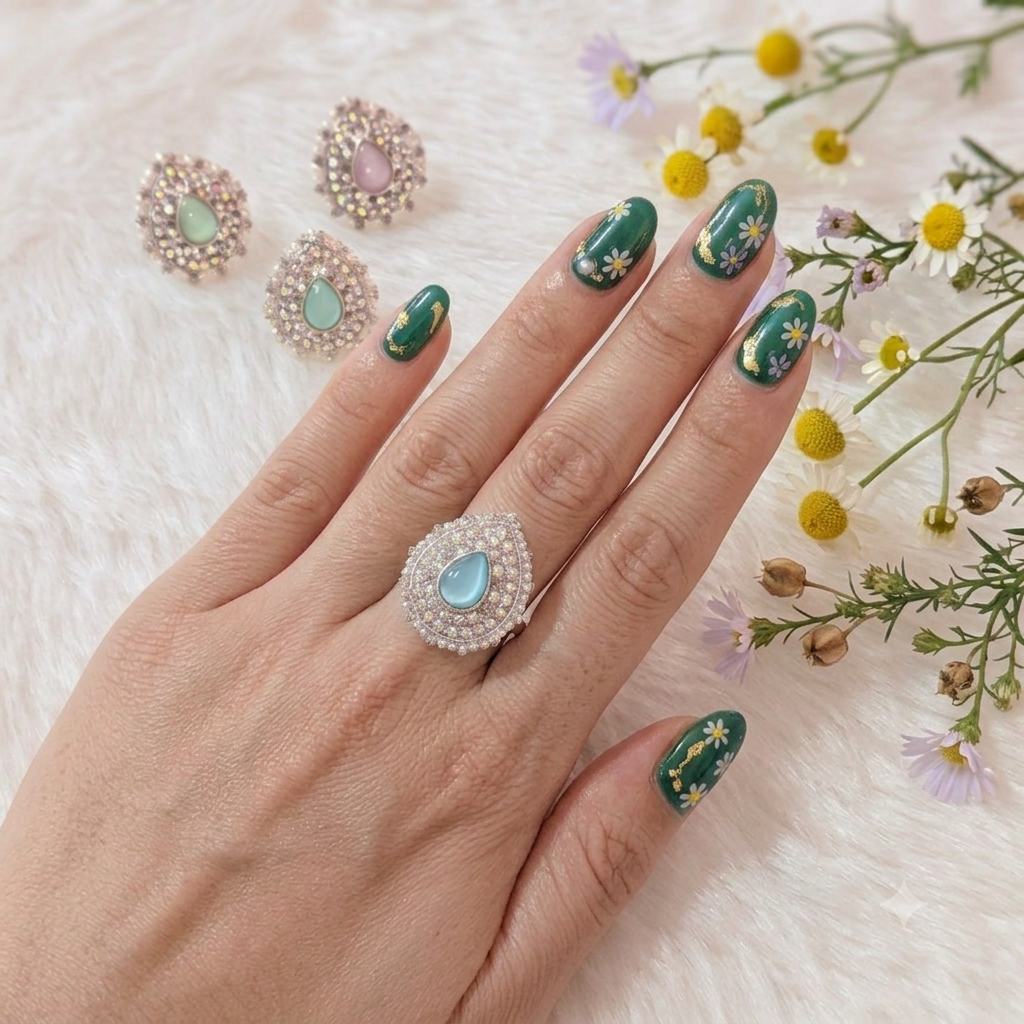 Luxury Rings in combo / 6 colours available - Image 5