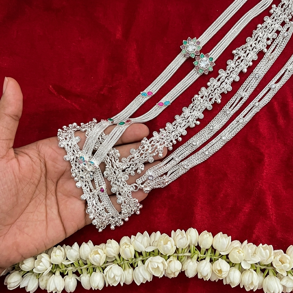 Dot stone enamel Anklet 🦶 - Image 2