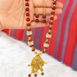 Red Beaded Pendant chain/stylish wear
