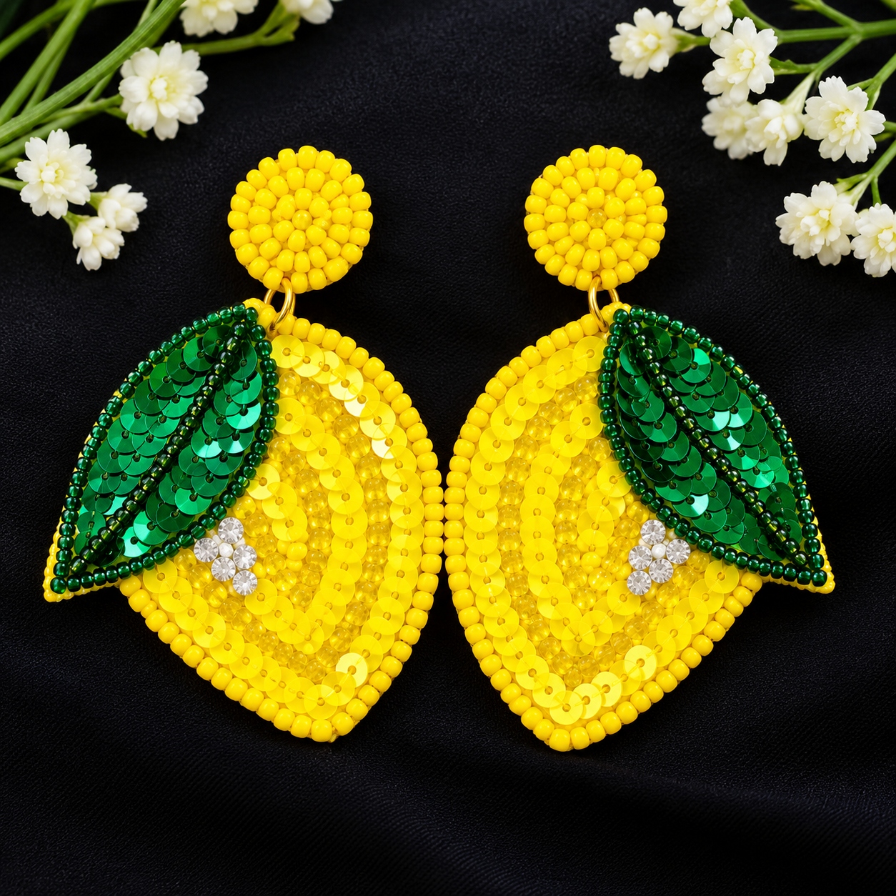 Mango earring / handmade exclusive / romantic set